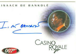 James Bond In Motion Autograph A92 Isaach De Bankole