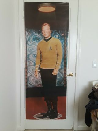 Star Trek,  Vintage 1976 6 ' Kirk & Spock Posters,  Door Size.  is. 7