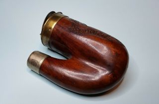 Paul Kruger Boer War Wooden pipe with lid 1899 - 1902.  Made in France. 5