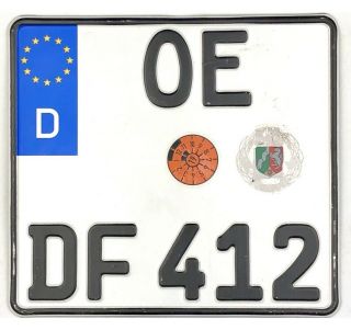 99 Cent Recent Germany Olpe Motorcycle License Plate Df412