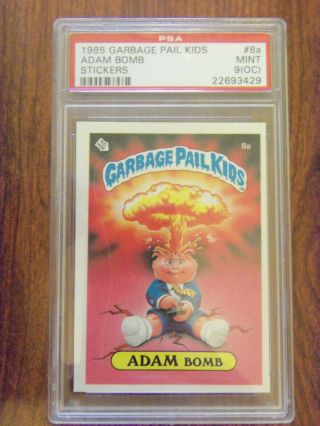 Garbage Pail Kids Series 1 8a Adam Bomb " Psa Graded 9 (oc) - Great Card