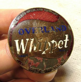 Overland Whippet Enamel Radiator Badge Emblem 1927 - 28