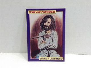 1992 Crime And Punishment Charles Manson 1 Collectors Card