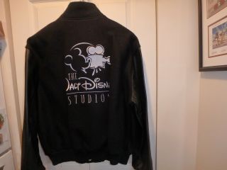 Disney Sudios Wool And Leather Jacket Black With Tag Xl