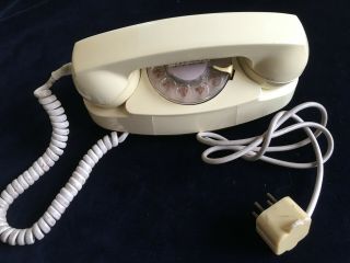 Bell System Princess Rotary Phone White/ Cream Princess Phone From 1950 