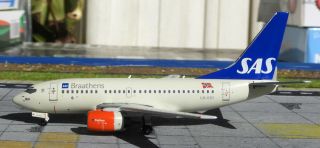 Panda Box18020 Sas Braathens Boeing 737 - 600 Ln - Rry Diecast 1/400 Av Jet Model