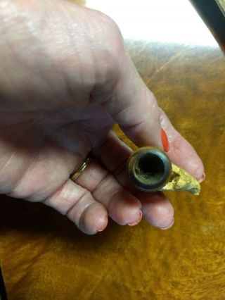 Vintage Horse Meerschaum smoking pipe In Case 4