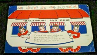 1953 B&o Baltimore Ohio Railroad Children 