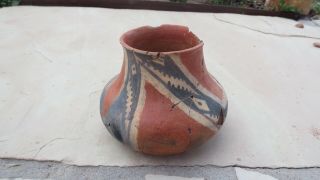 1400ad Tonto Jar,  Salado Anasazi Pueblo Pottery Pre - Columbian No Resto
