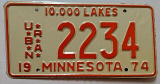 Minnesota License Plate U R B A N Truck