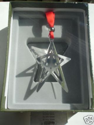 Christofle Star Christmas Ornament 2005
