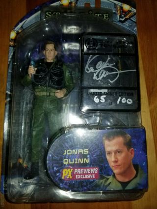 Jonas Quinn Stargate Sg - 1 Action Figure Rare Collectible Autographed 65 Of 100
