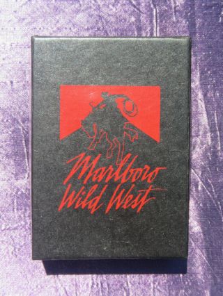 Marlboro Wild West Brass Zippo Lighter With Bag,  Box & Promo Sheets