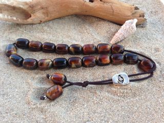 Brown Worry Beads,  Greek Komboloi,  Gift For Him