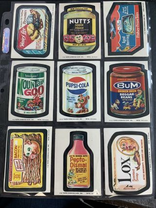 1974 Topps Wacky Packages 10th Series Complete Set,  Pupsi,  Puzzle