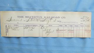 1896 Silverton Railroad Summit To Silverton Ore Shipment - Congress Mine - Colorado