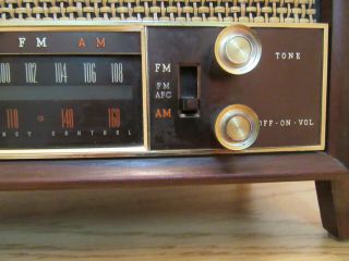 Vintage Zenith Am/fm Wood Cabinet Tube Radio S - 58040 Model K731 Awesome Sound.