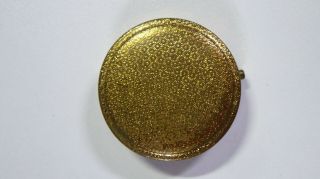 Vintage Kigu Brass Pill Box Made In England Compact Style