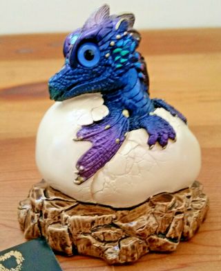 Windstone Editions Peacock Hatching Dragon (retired) 502 - P Very Good