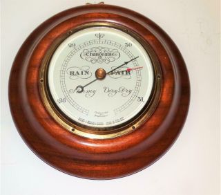 Vintage Short And Mason London Mahogany Compensated Wall Barometer,  Collectible.