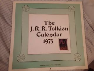 Lord Of The Rings 1975 J.  R.  R.  Tolkien Calendar Paintings By Tim Cook Rare