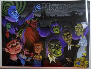 Famous Monsters Of Filmland Poster - Twilight Zone Hand Signed By Phillip Kim