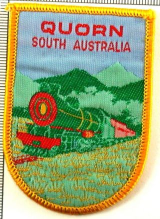 Quorn South Australia Badge Patch Sew On Souvenir Rail Transportation Train