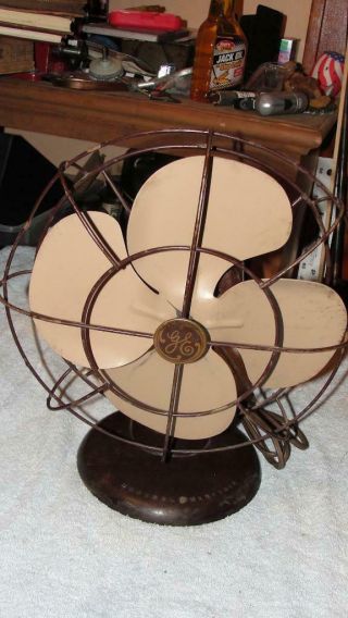Vintage Bakelite General Electric 10 " 4 Blade Electric Fan