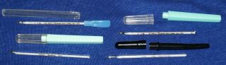 4 Vintage Glass Oral Thermometers - Faichney,  Kenwood Will Ross,  Eigele