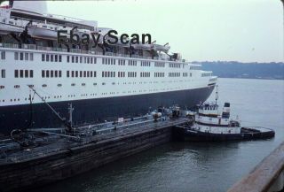 3 Kodachrome Slides Photos Cunard Ocean LIner Queen Elizabeth II 1975 2