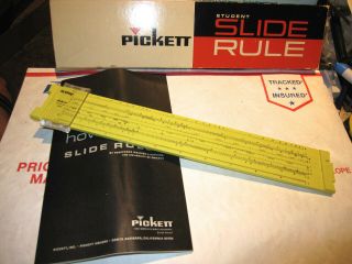 Vintage Pickett Inc.  No.  120es Engineering Slide Rule Good Cond.