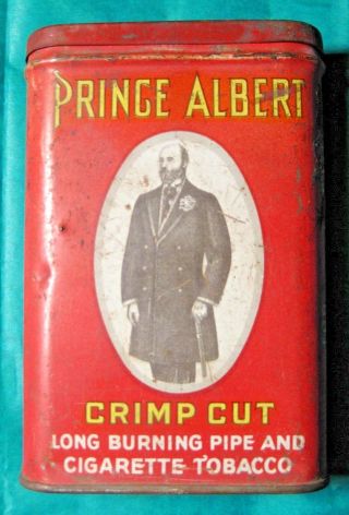 Prince Albert Tobacco Vintage Tin Crimp Cut Long Burning Pipe & Cigarette Empty