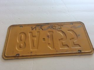 Good Vintage 1941 York State License Plate (8A - 155) 2