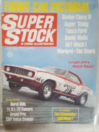 Vintage Stock & Drag Illustrated Cars Magazines 1967,  68,  69 2