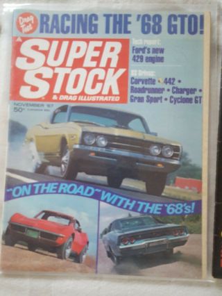 Vintage Stock & Drag Illustrated Cars Magazines 1967,  68,  69 8