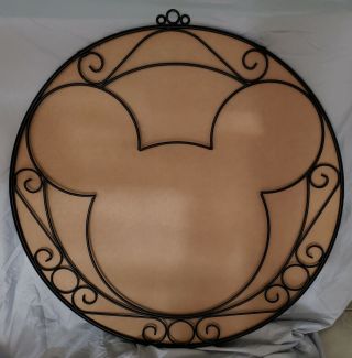 Large Disney Mickey Mouse Wrought Iron Round Mirror Frame Only - 32 " Diameter