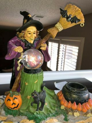 Yankee Candle Halloween Witch Crystal Ball Tart Warmer Light Up Rare/ Retired