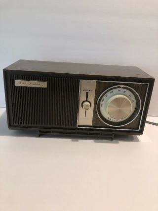 Sears Silvertone Vintage Transistor Radio Model 6002 Deep Brown Jh