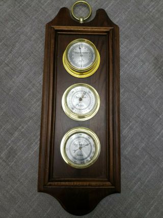 Vintage Verichron Weather Station Thermometer,  Barometer Hygrometer,  Authentic,
