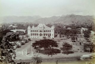 1889 HAWAIIAN ALBUMEN PHOTO IOLANI PALACE HAWAII ANTIQUE CDV ARTIFACT 6