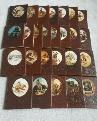 The Old West Time Life Series Complete Set - 26 Volumes Textured Hard Cover Book
