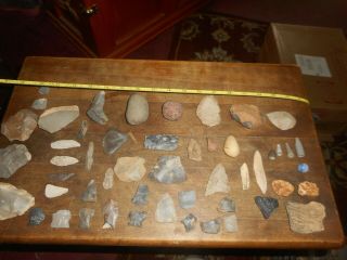Native American Artifact,  Indian Stone Tool,  Blade,  Axe,  Scraper,  Plummet,  Arrowhead,