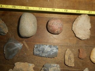 Native American Artifact,  Indian stone tool,  blade,  axe,  scraper,  plummet,  arrowhead, 4