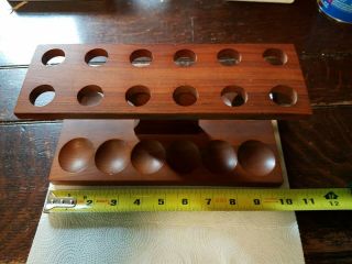 Vintage Fairfax Wood Tobacco Pipe Stand Holds 12 Pipes Usa