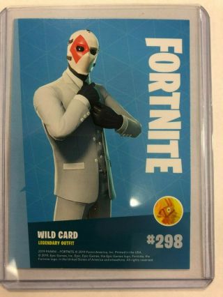 2019 Panini FORTNITE trading card - foil card Wild Card 298 Legendary Outfit 2