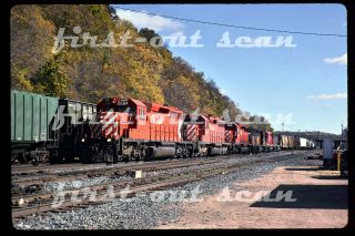 Slide - Canadian Pacific Cp 5684 Action On Frt St.  Paul Mn 1994