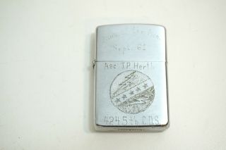 Vintage 1960 Vietnam Zippo Lighter Engraved With 1961 Amn Of The Mon 434 5th Cds