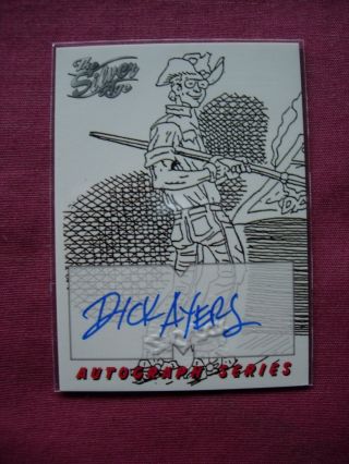 Dick Ayers A4 Autograph Marvel: The Silver Age 1:36 Chase Card Skybox 1998 Vfn