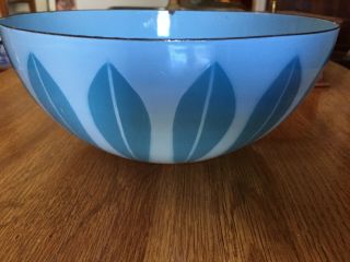Cathrineholm Of Norway Grete Prytz Kittelsen Lotus Bowl,  Light & Dark Blue 9 1/2 "