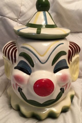 Sierra Vista Clown Face Cookie Jar